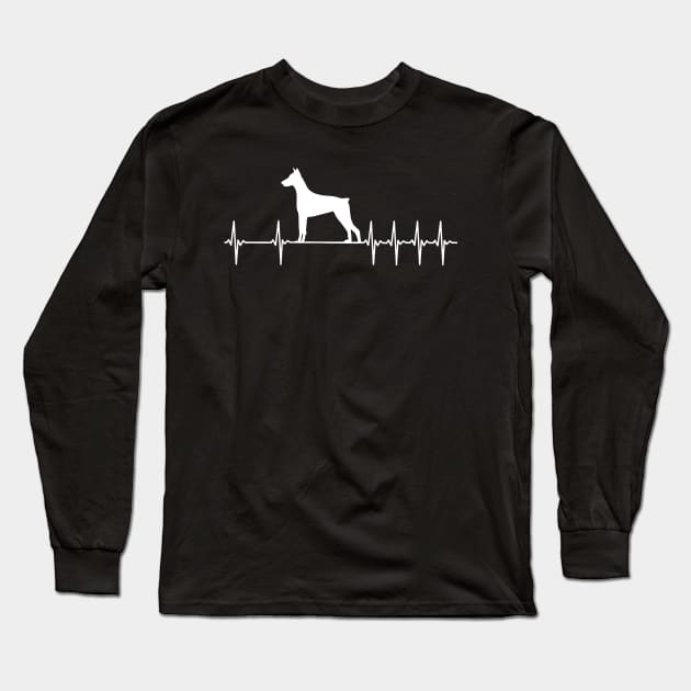 Dobermann Dog Long Sleeve T-Shirt by Dirty Custard Designs 